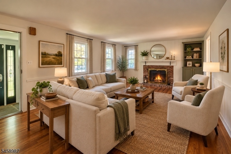 Living Room virtually staged