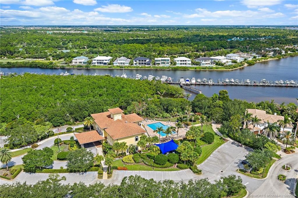 Community clubhouse, pool, tot lot, marina