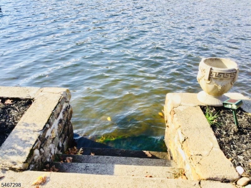 Steps into water