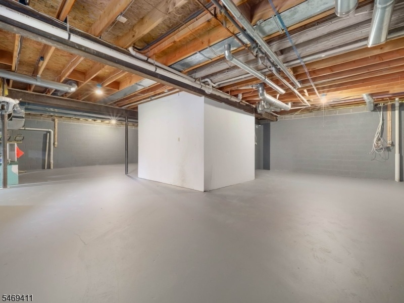 Unfinished walk out basement