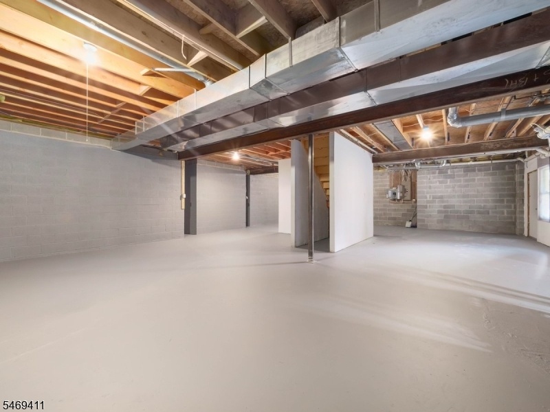 Unfinished basement walkout