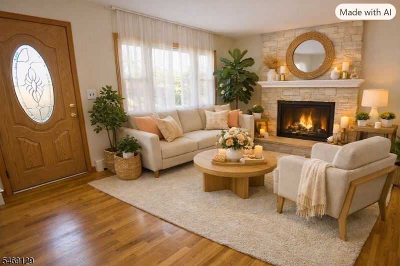 Virtually Staged Living Room