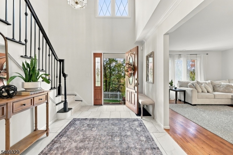 View to the front door & foyer