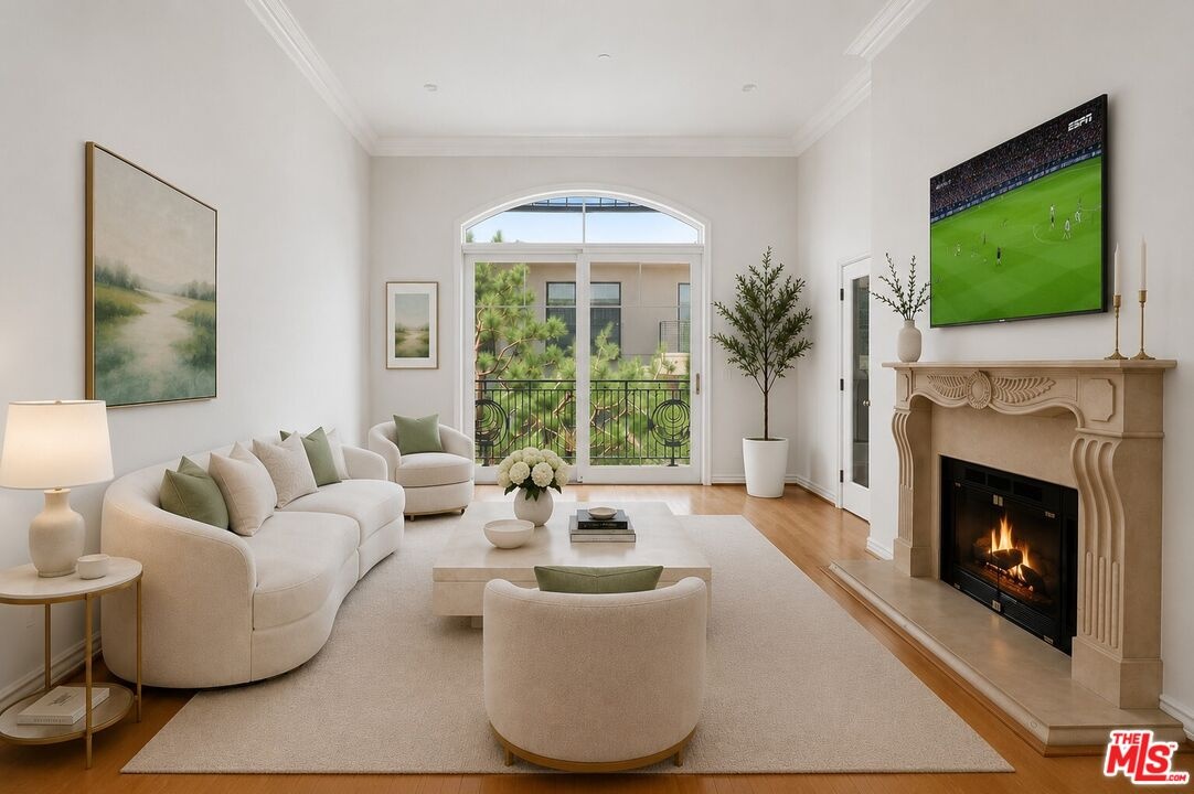 flooded with natural light the