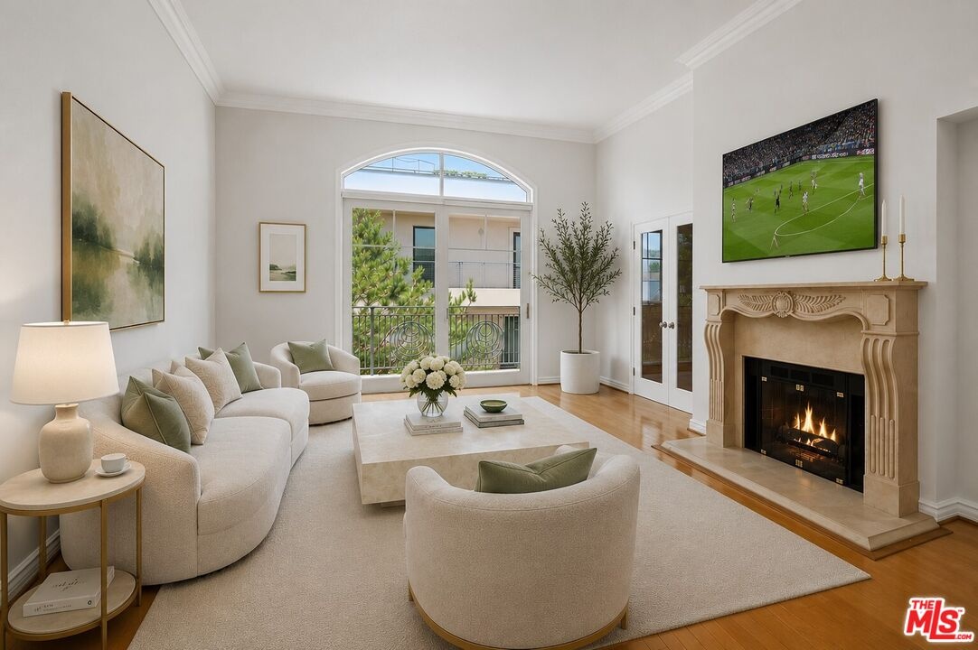 Living room with double height