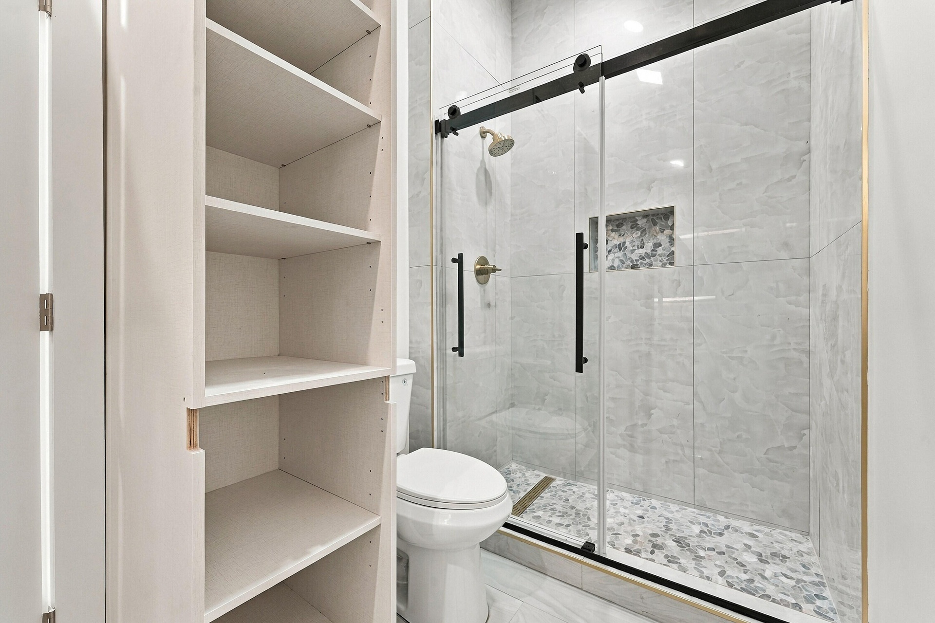 custom cabinets in every bathroom