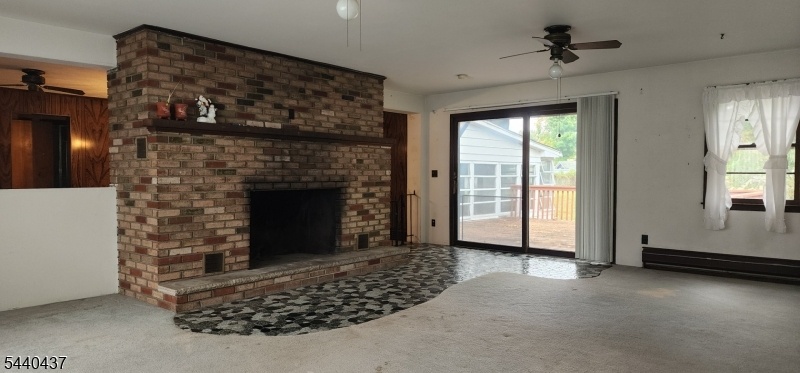 LR facing the fireplace & SGD