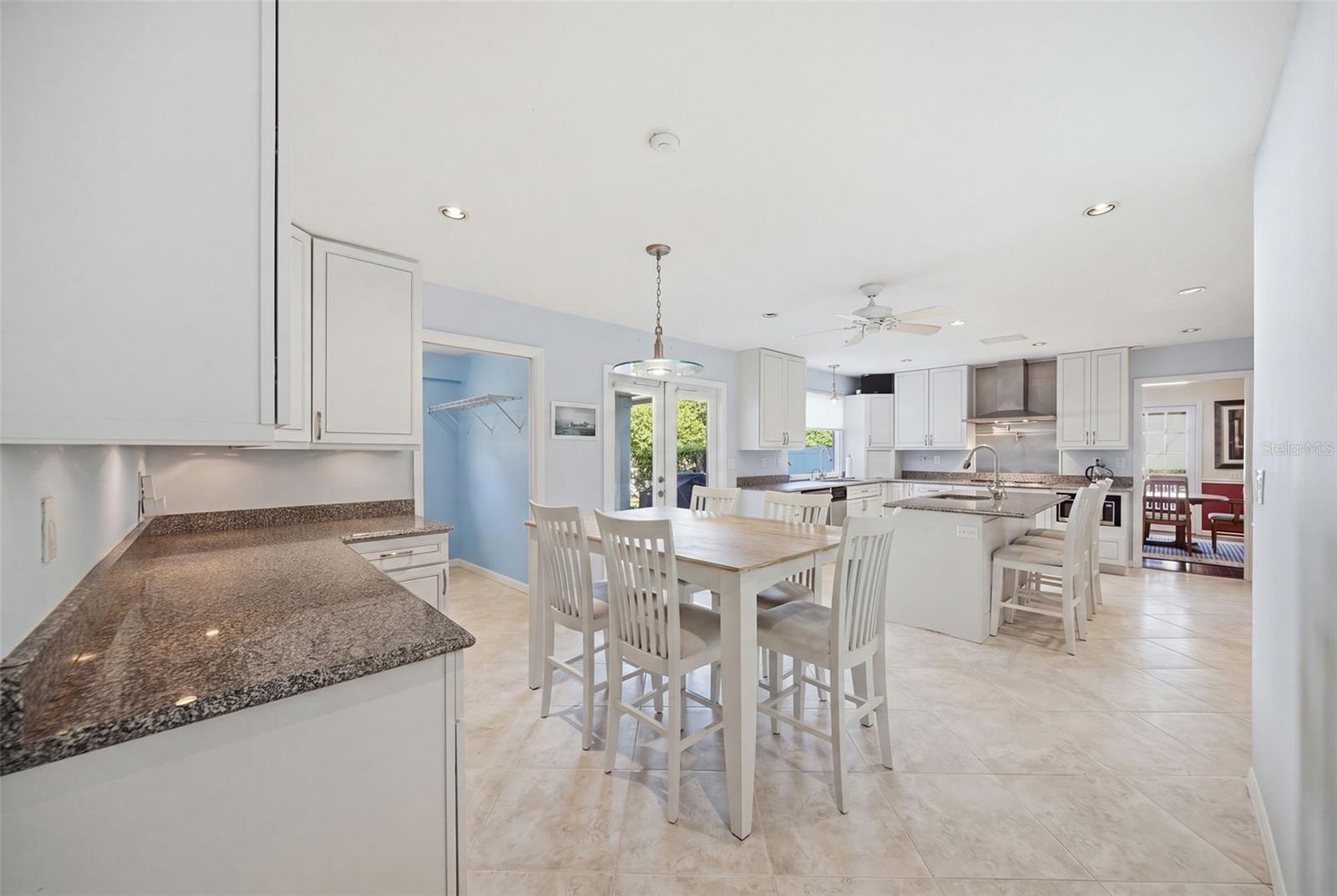 Kitchen offers plenty of built-ins and storage
