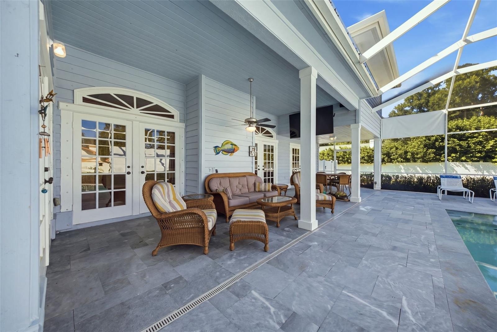 Lanai and French doors