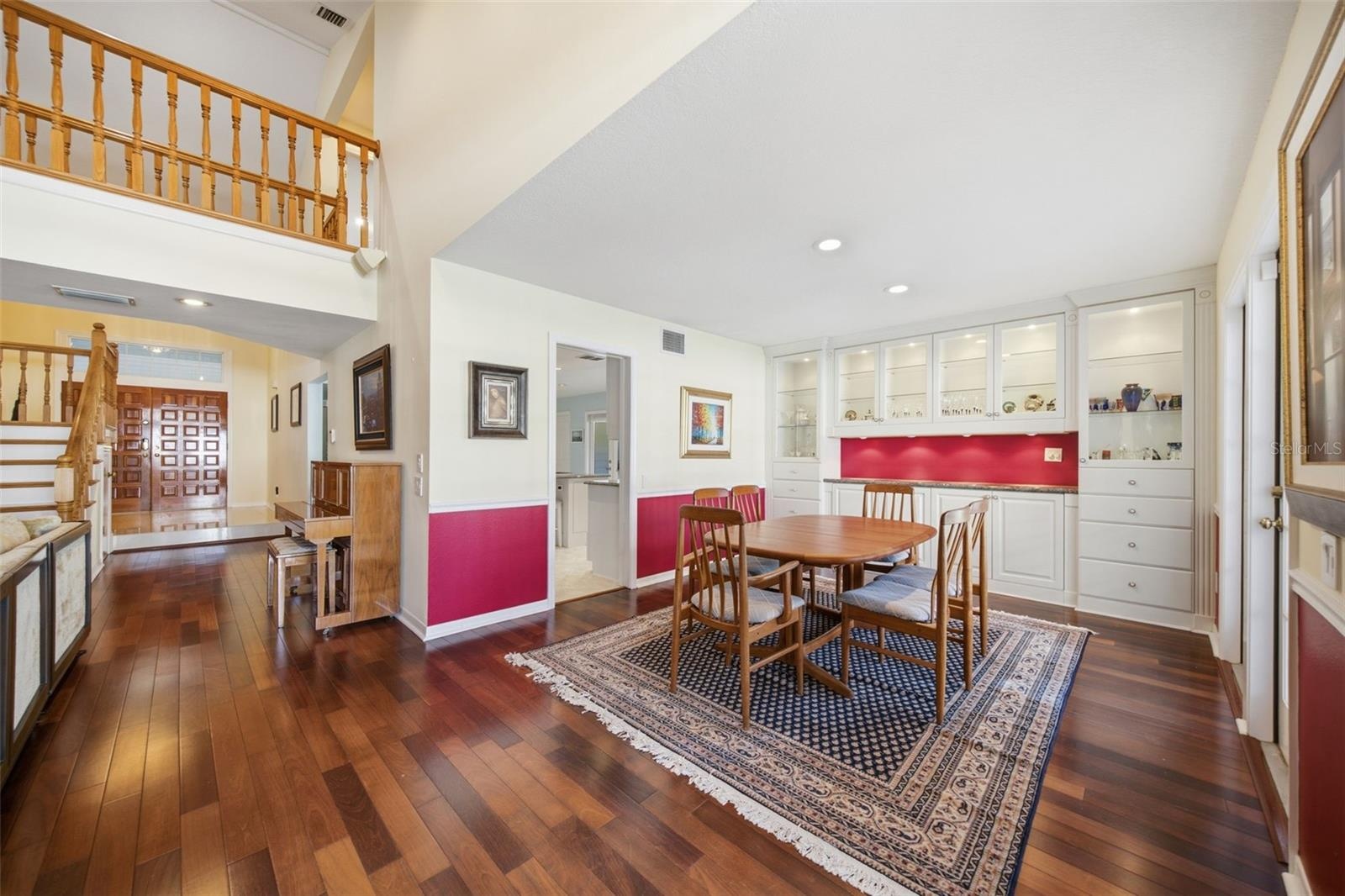 Dining Room with Built-in Cabinetry
