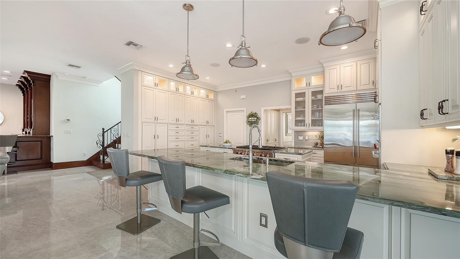 Updated. kitchen high end appliances plenty of cabinets