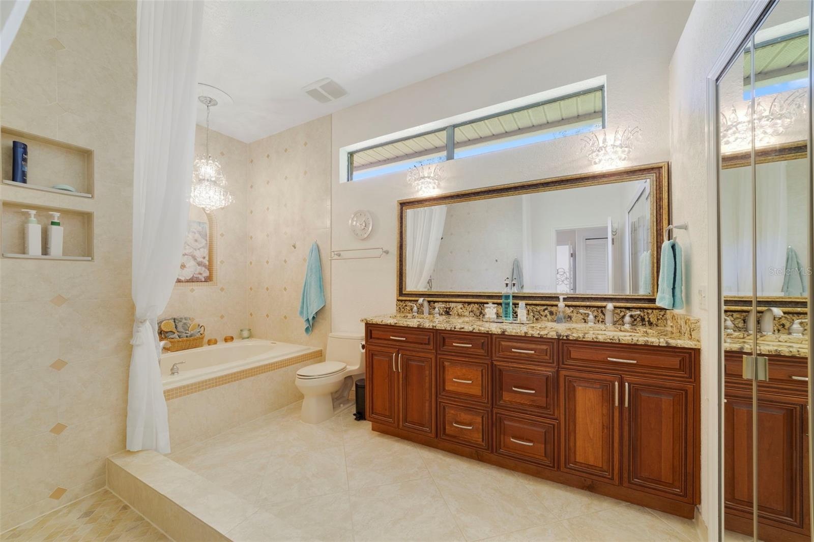 Primary Bath with huge walk in closet