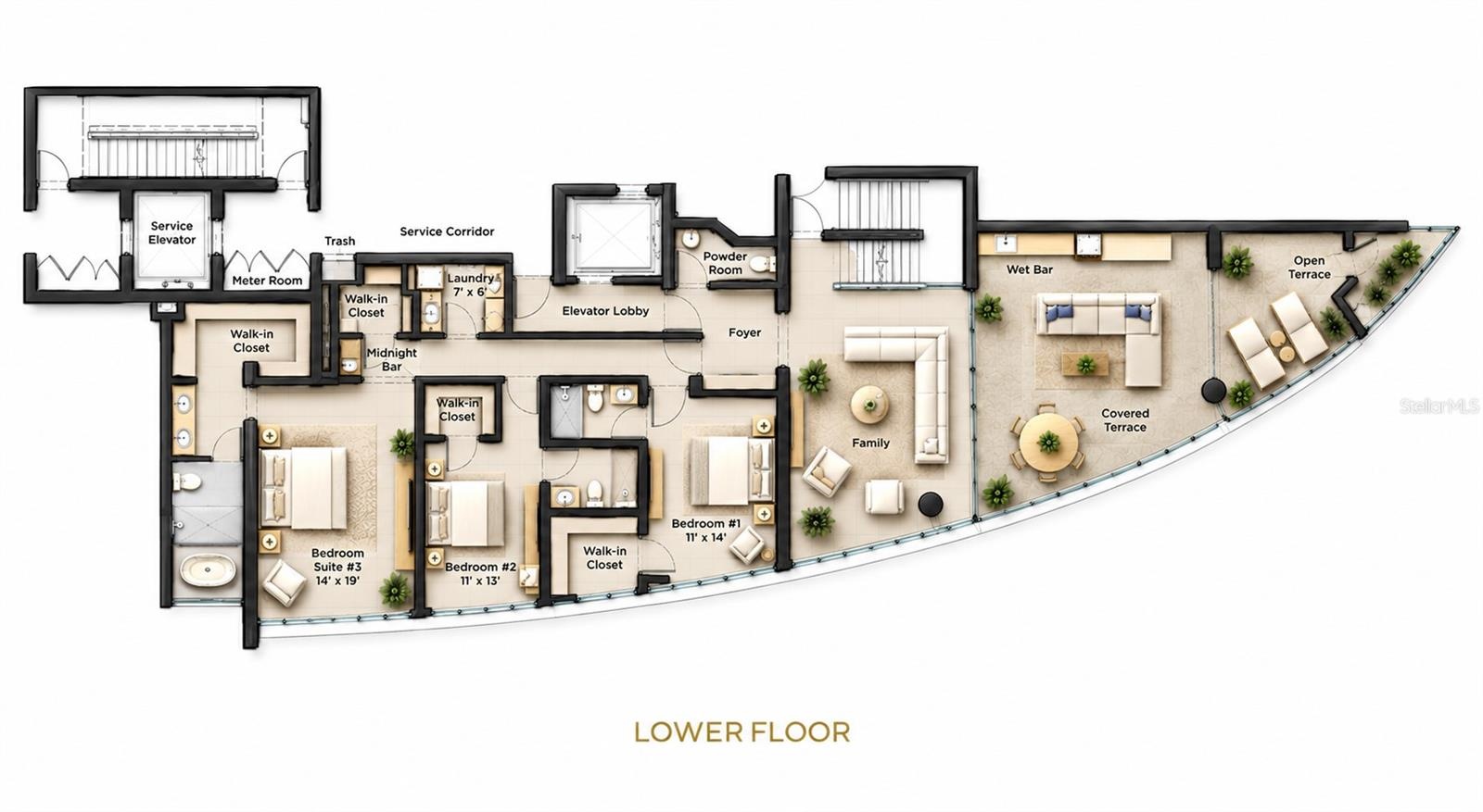 1st Level - Floor Plan