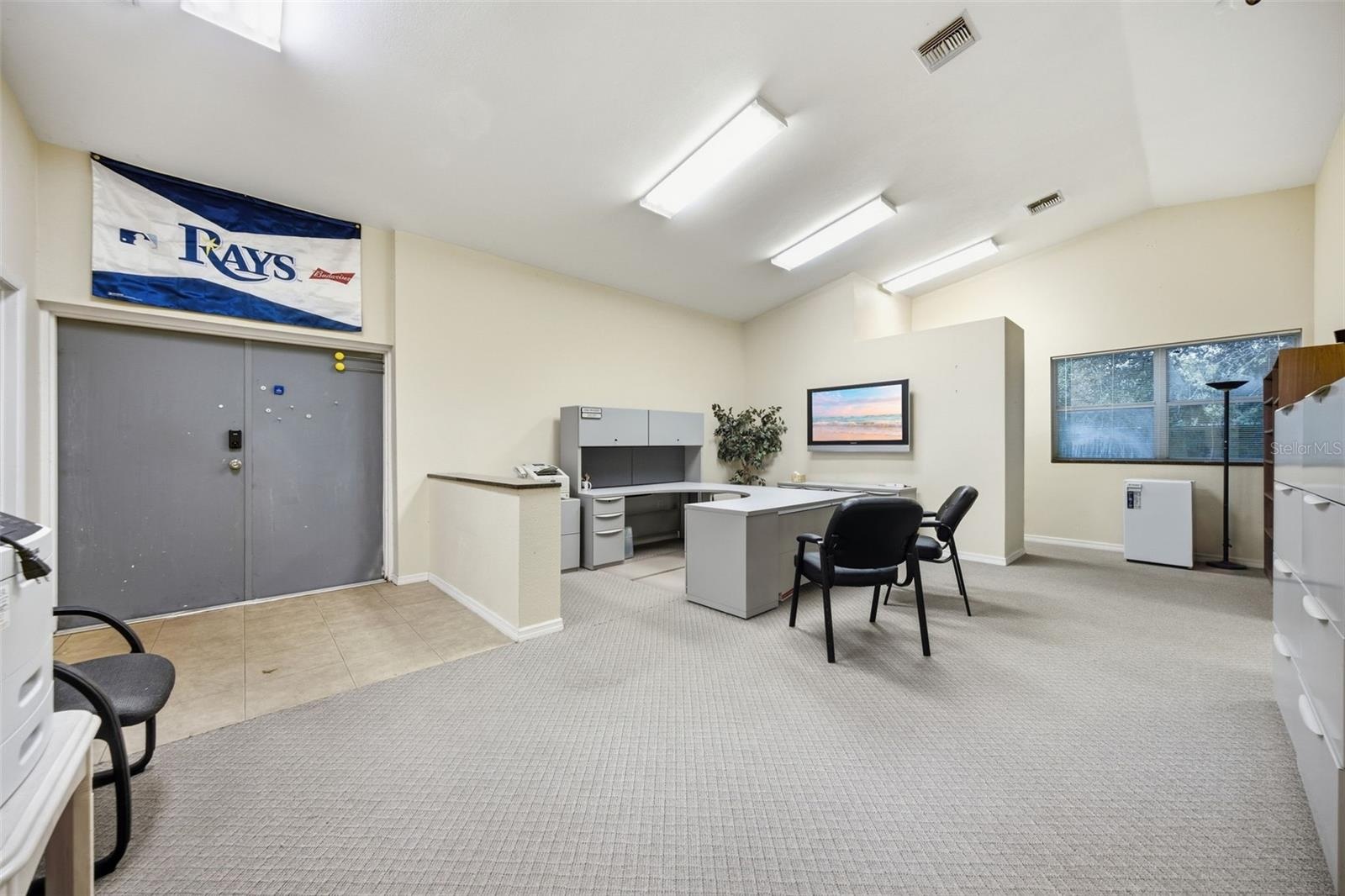 Office area include 3 separate offices and open area