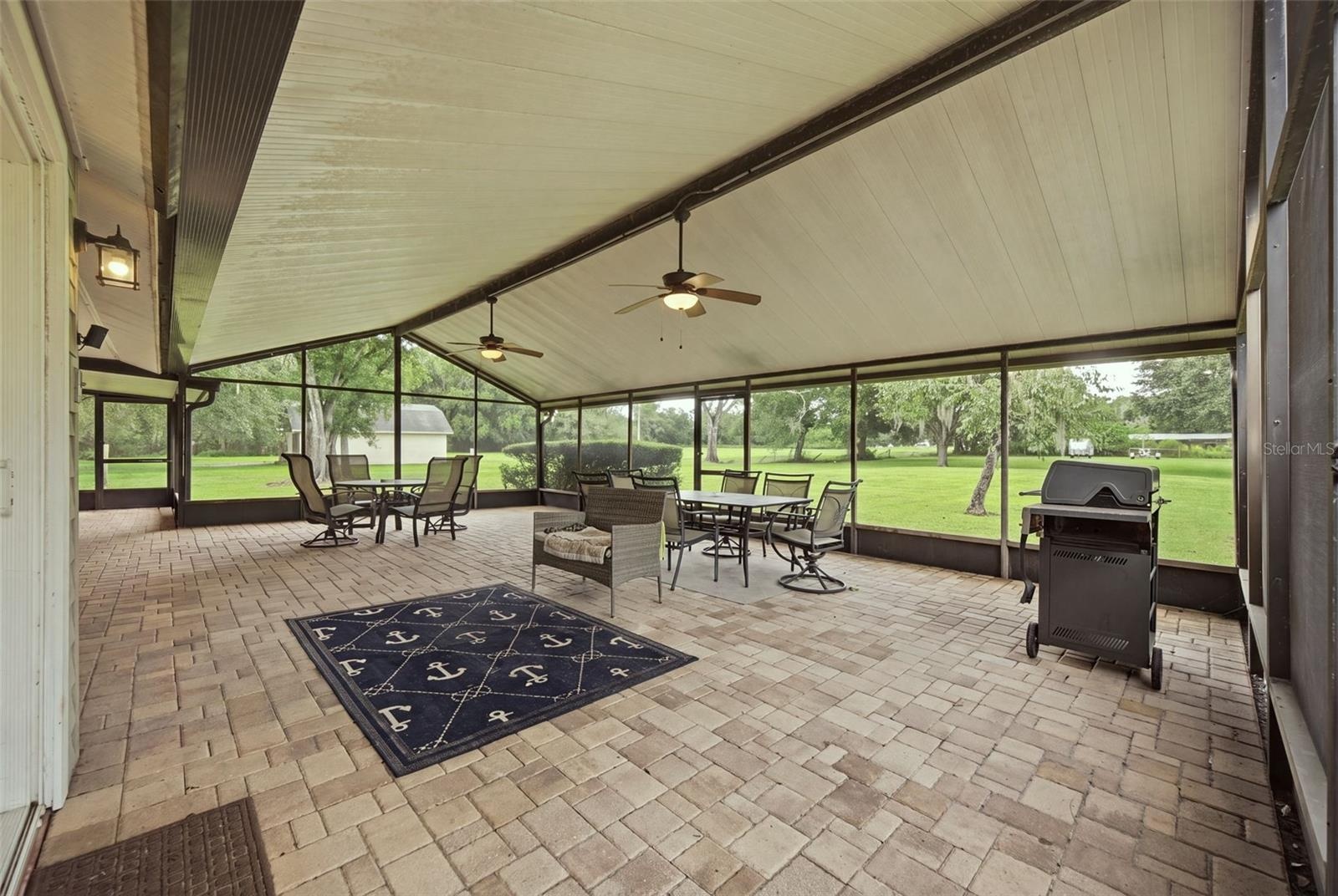 Large screened lanai