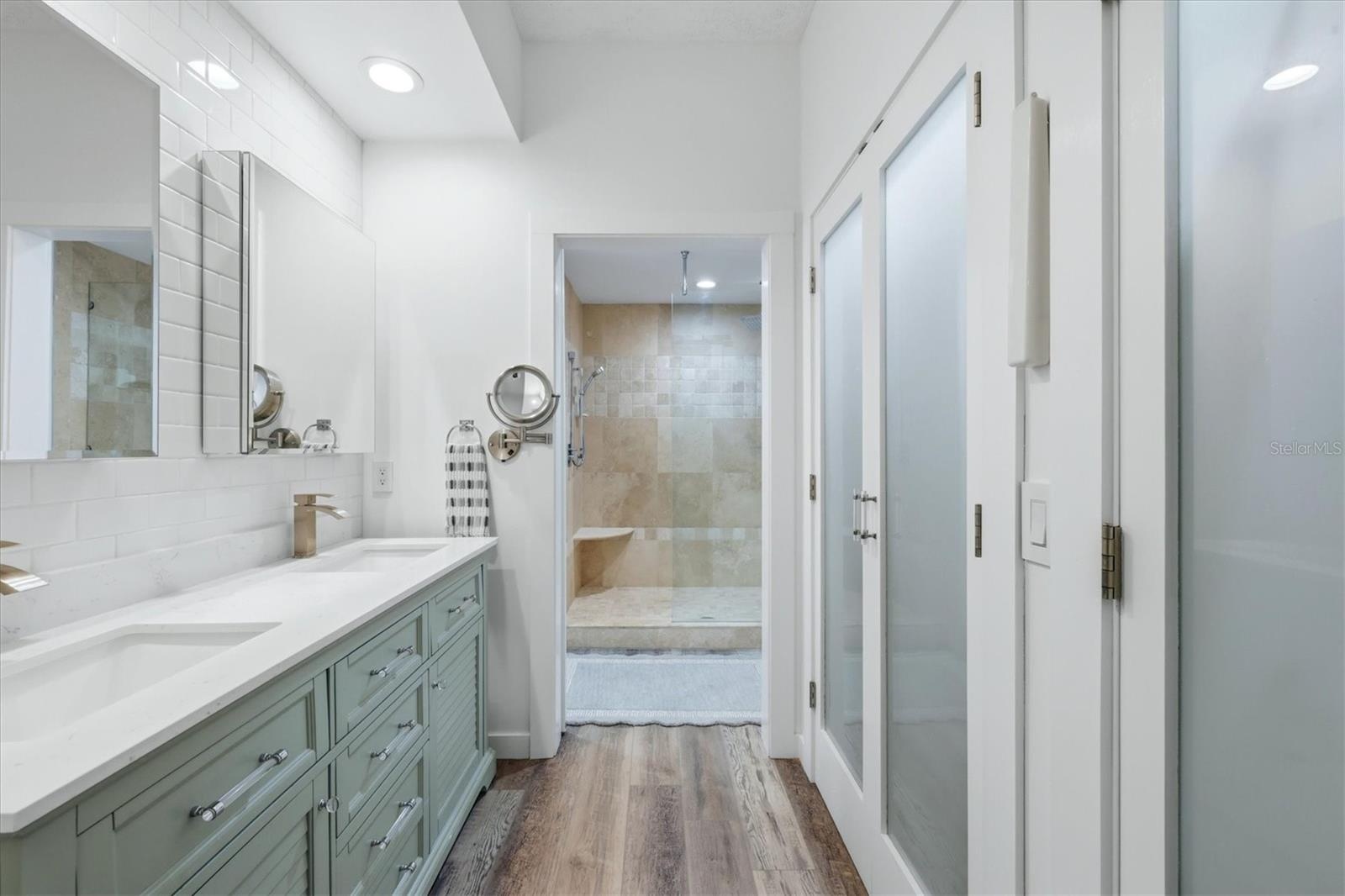 Primary Bathroom with tons of closet space