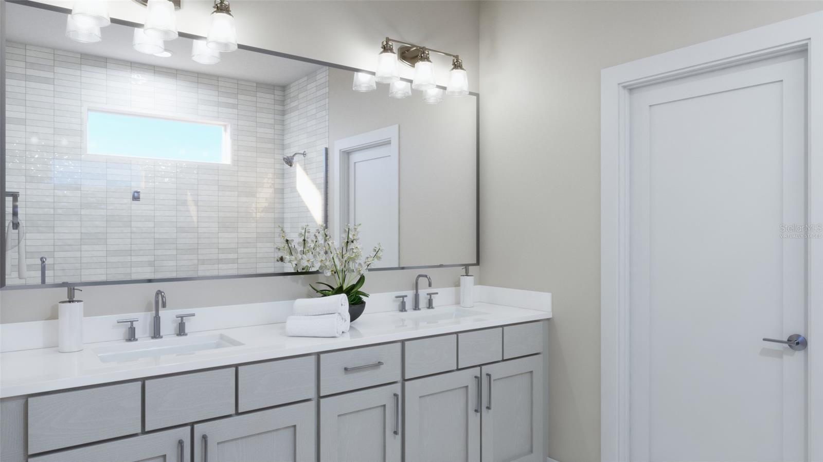 Primary Bathroom Rendering (Virtually Staged)