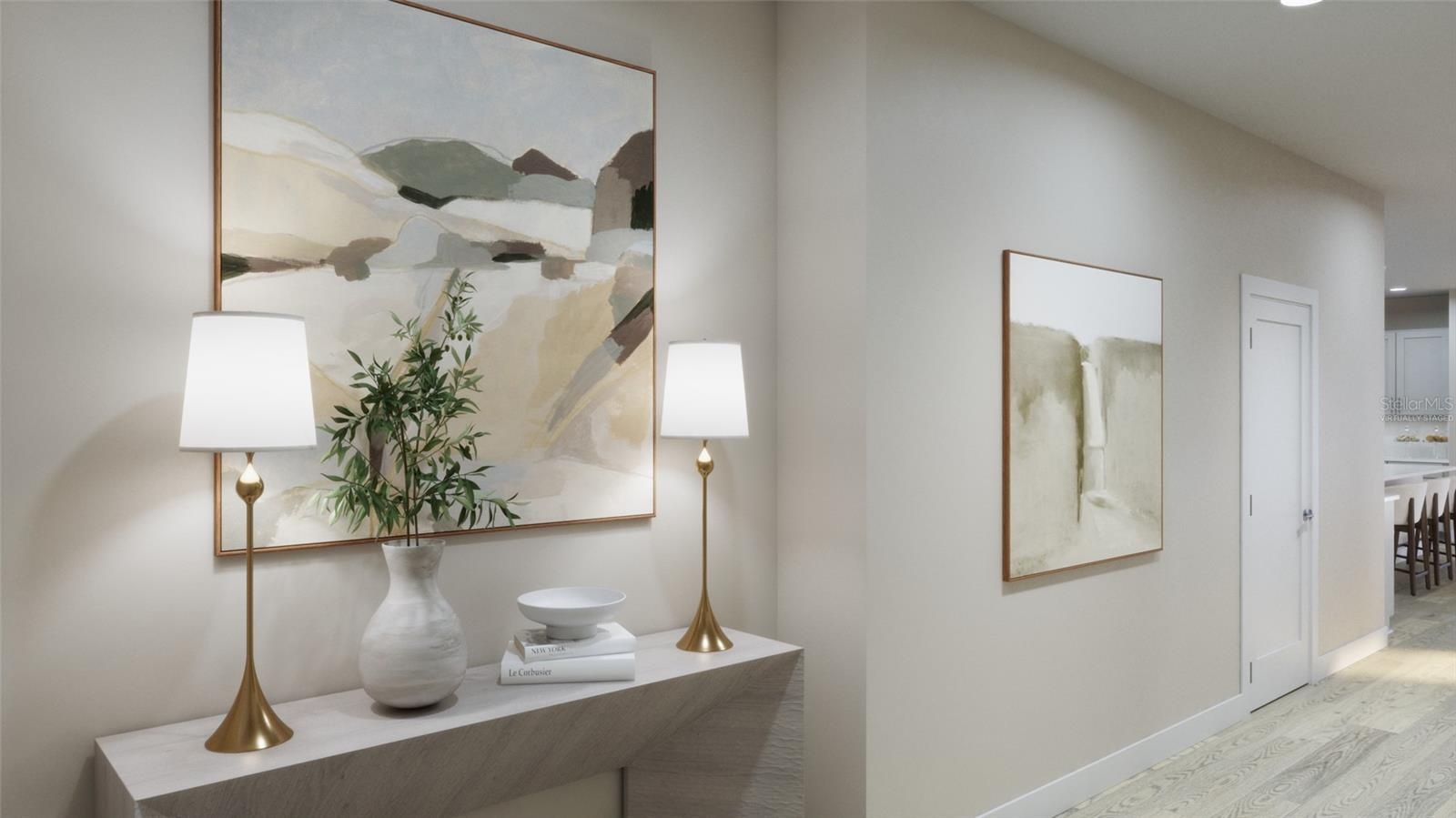 Foyer Rendering (Virtually Staged)