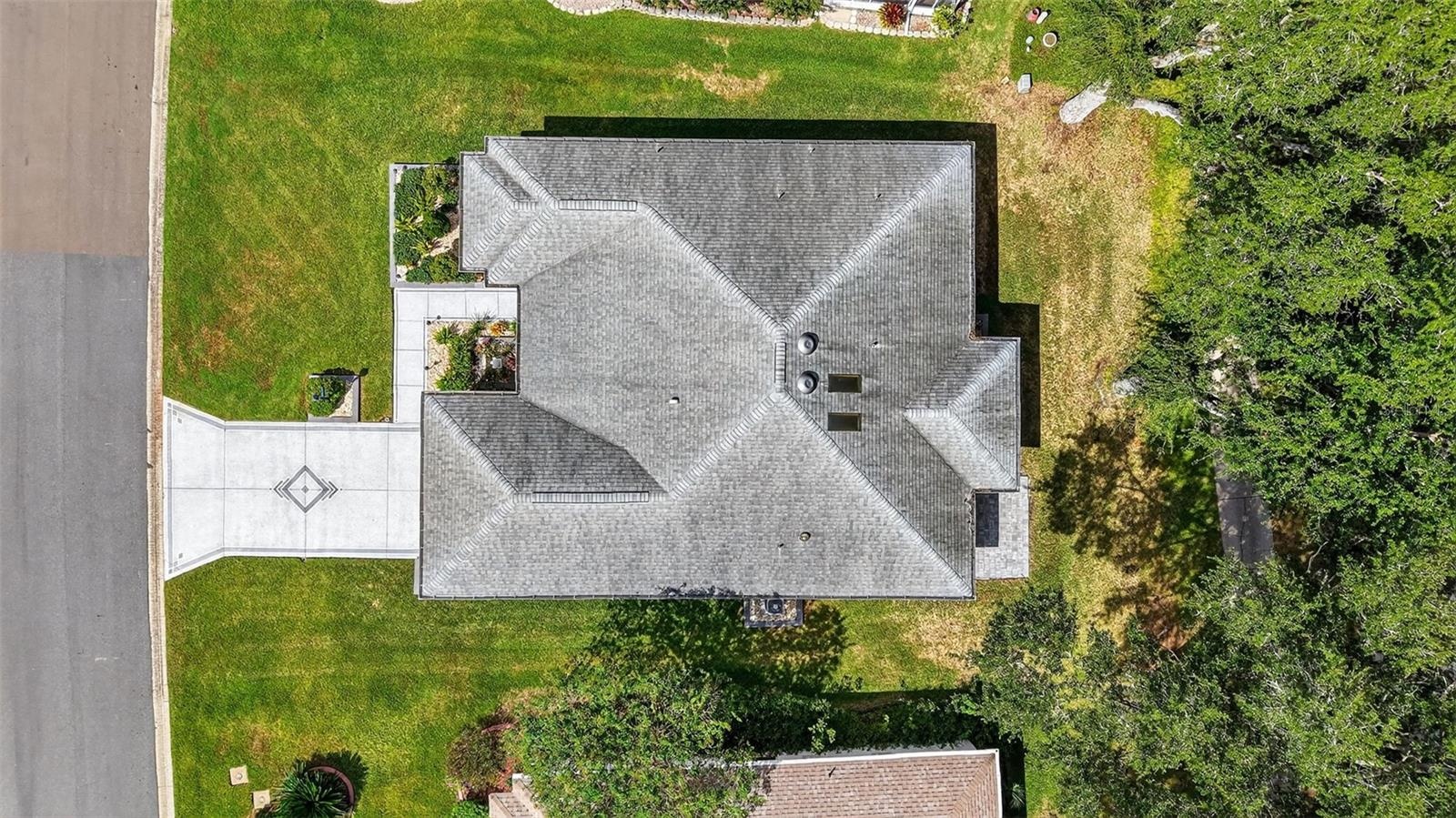 Aerial Side Elevation with Golf Front Views