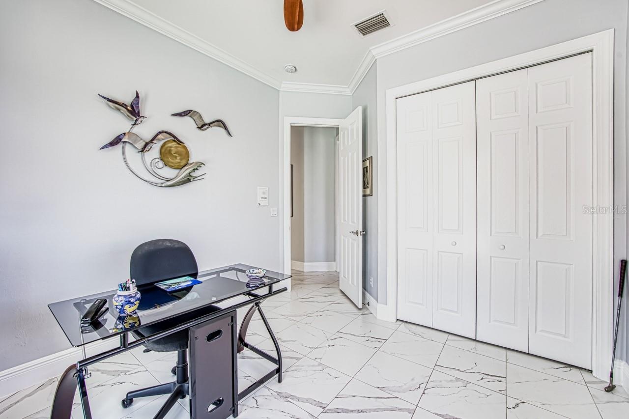 4th bedroom being used as an office.