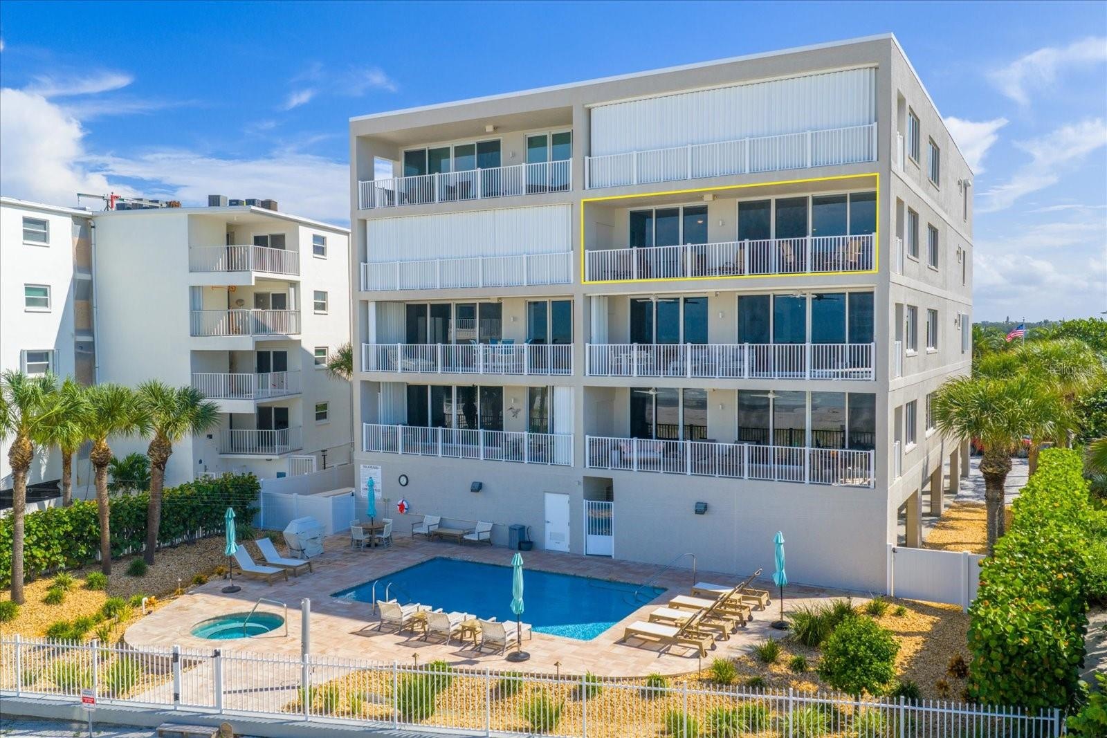 Exterior facing the Gulf Beach