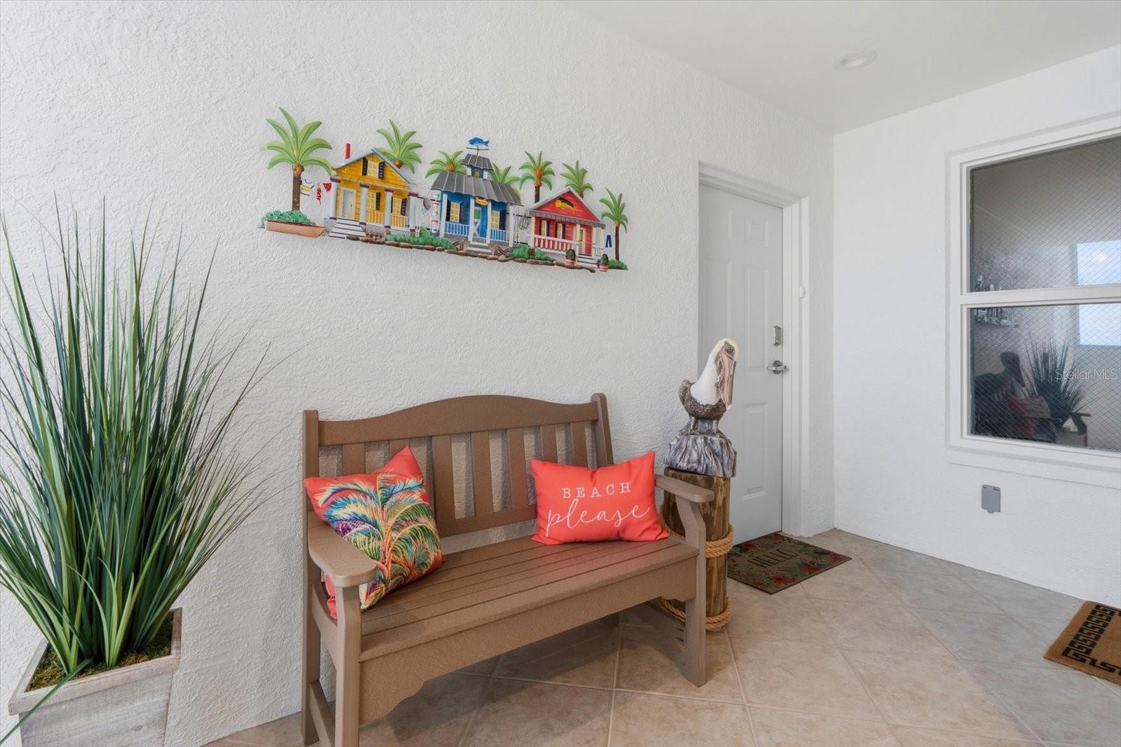 Front entrance to condo