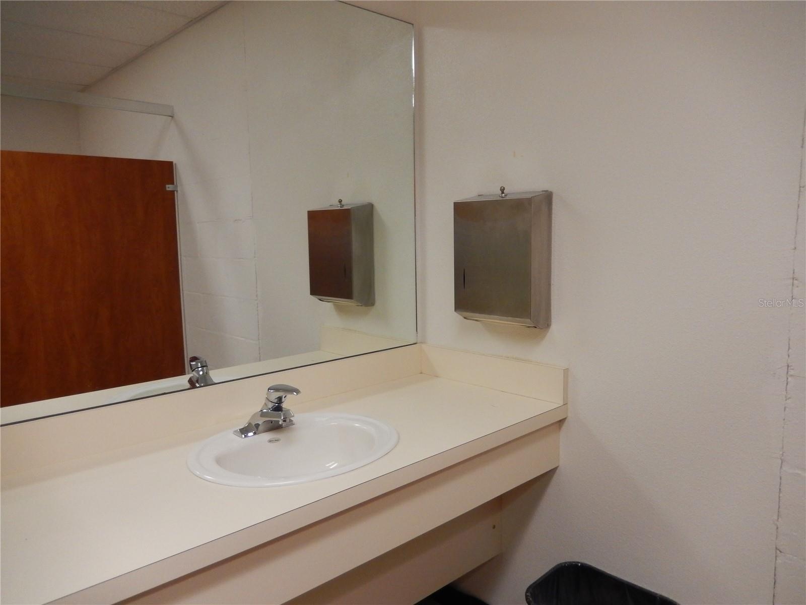 Restroom vanity (typical)