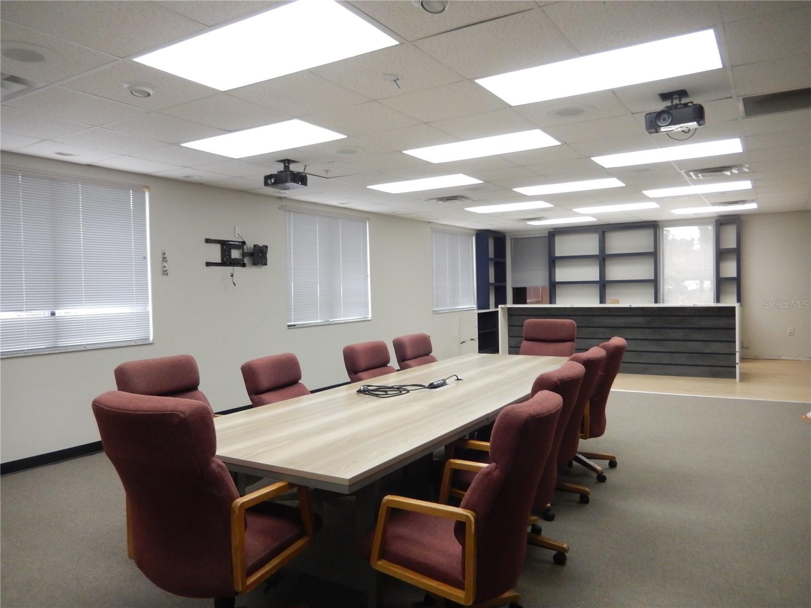 Conference room with custom bar/serving area