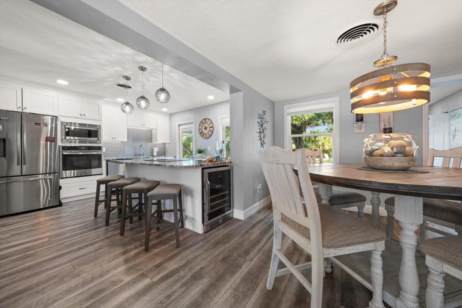 Dining area off kitchen