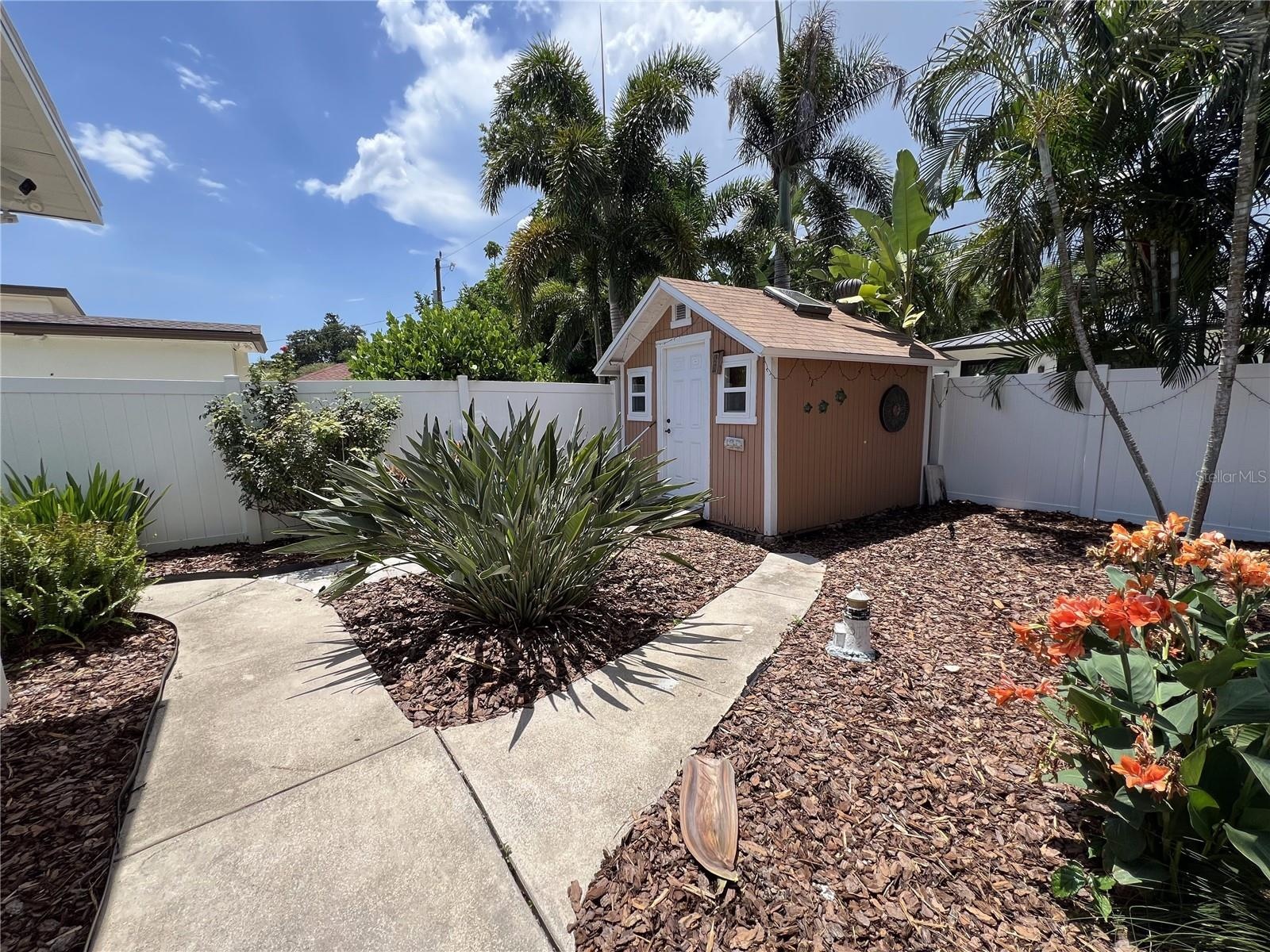 Check out this super organized gardener’s workshop! It’s got tons of natural light, totally secure for tools and, and it’s in new condition.  She Shed