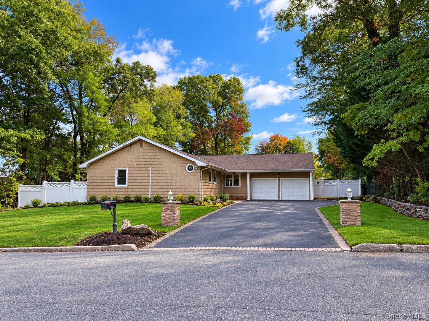 Welcome Home! AI Enhanced Photo: added landscaping and some missing grass.