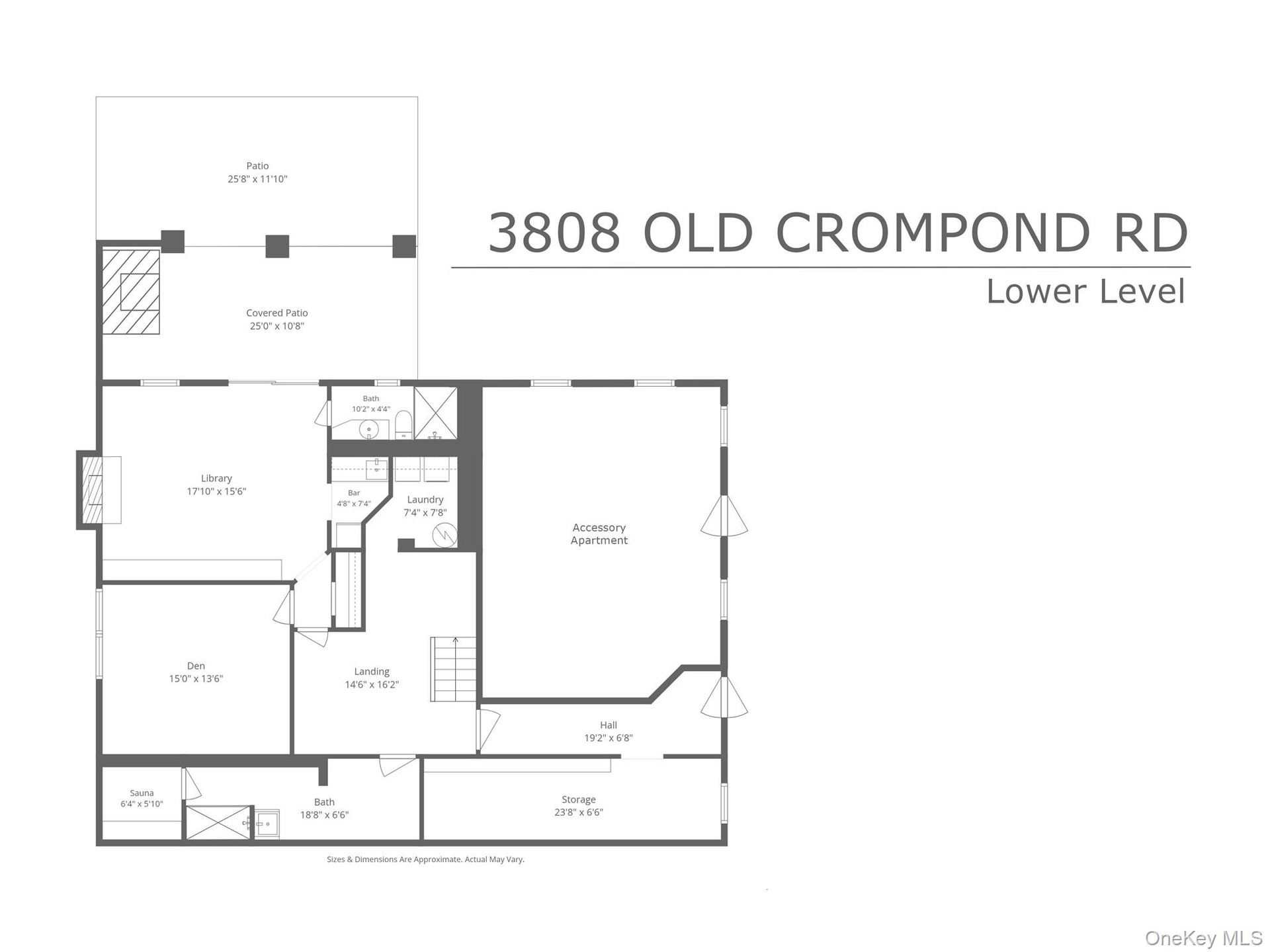 Lower level floor plan