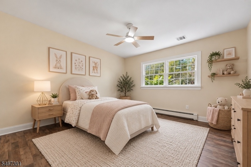 Virtually staged bedroom 2