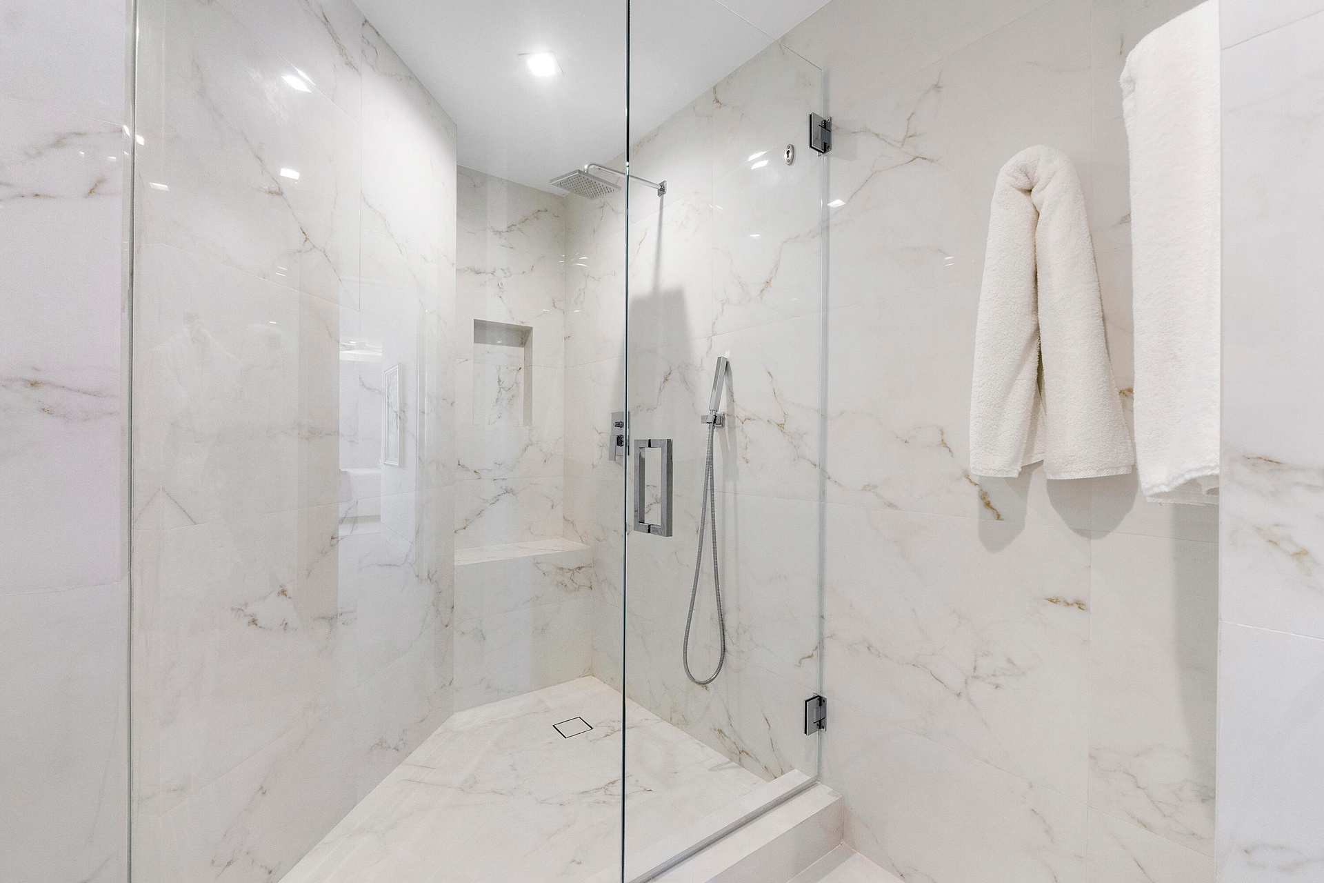 complete modern tucked away privacy in the Rosewood suite