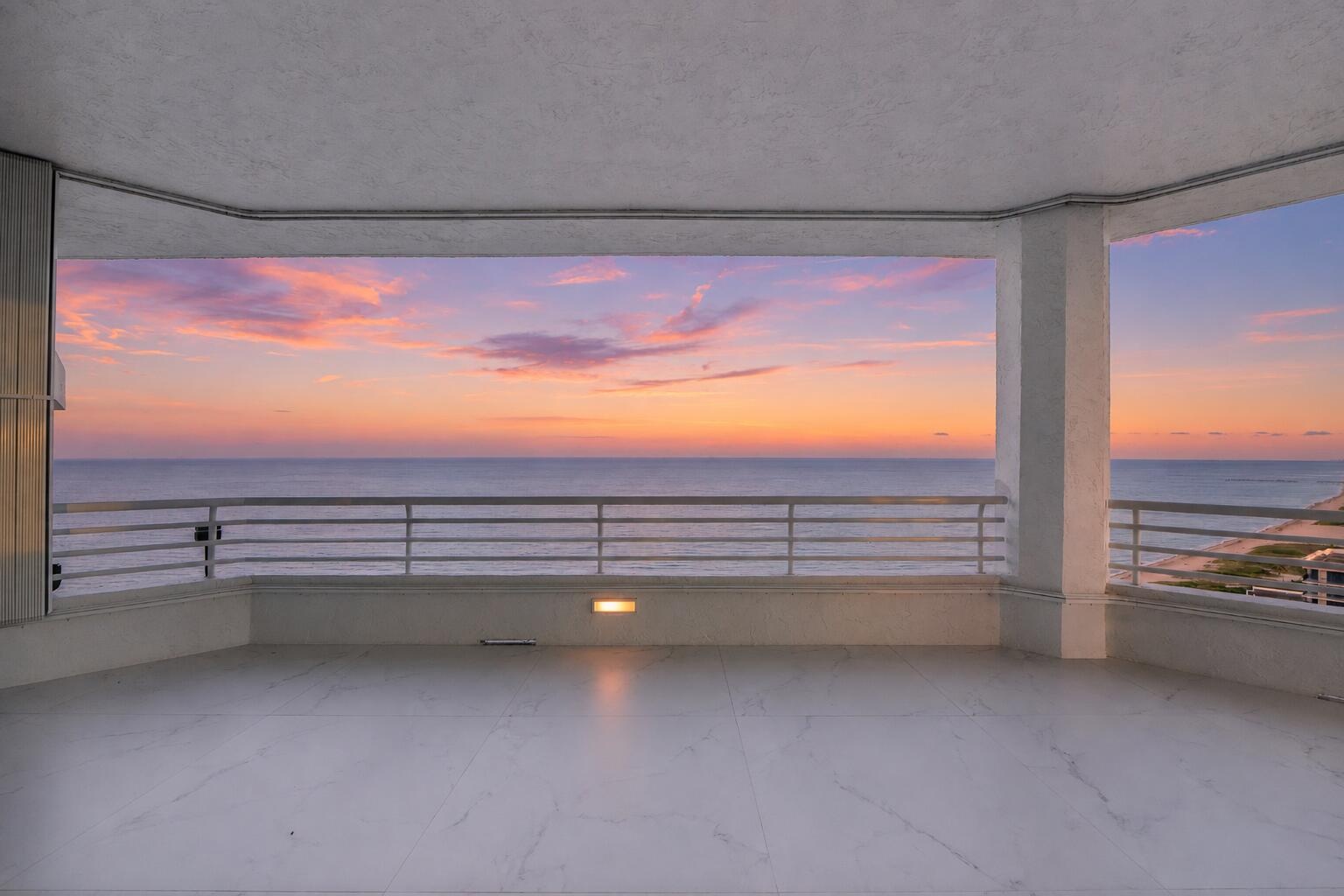 With approximately 1,600 square feet of European porcelain-clad balconies surrounding the residence, there is an extraordinary sense of living both ab