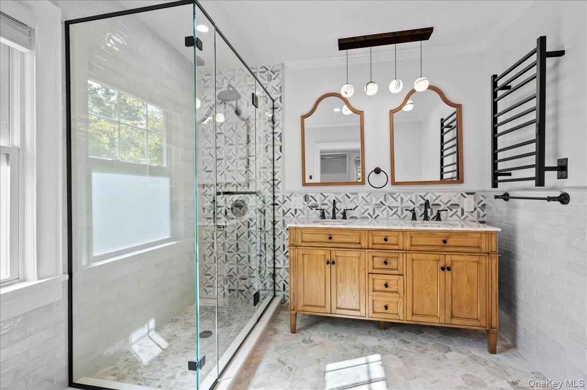 Primary Bathroom fully renovated with heated floor