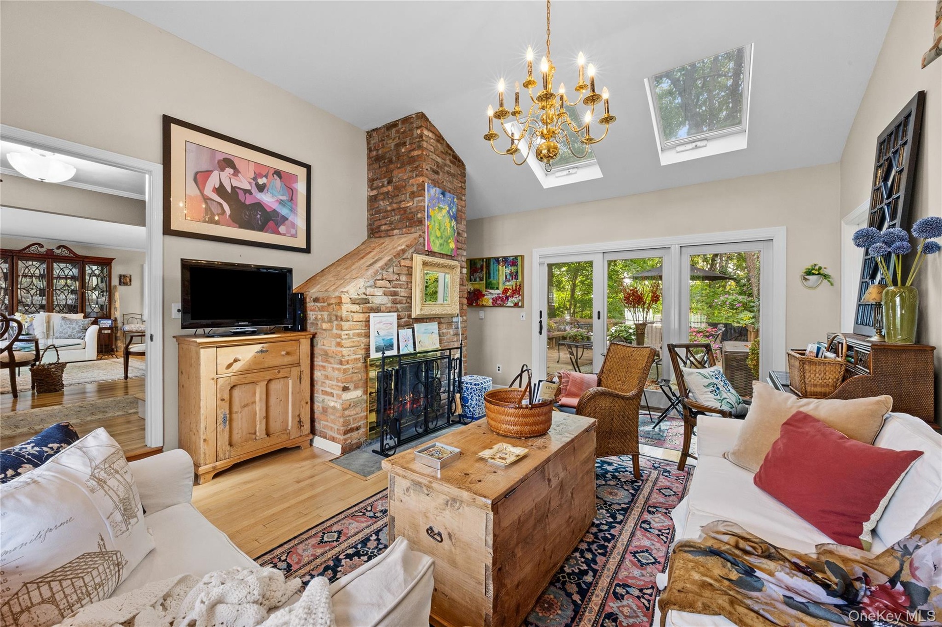Den with Gas Fireplace