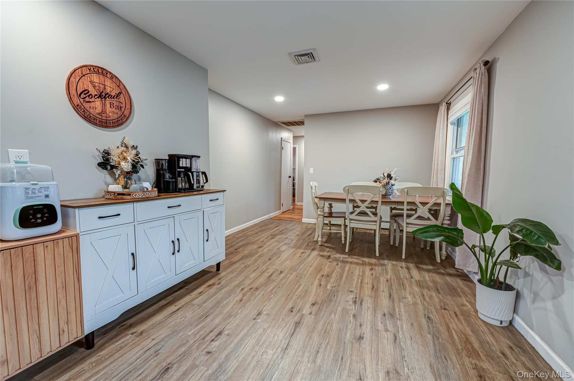 dining area into bedrooms