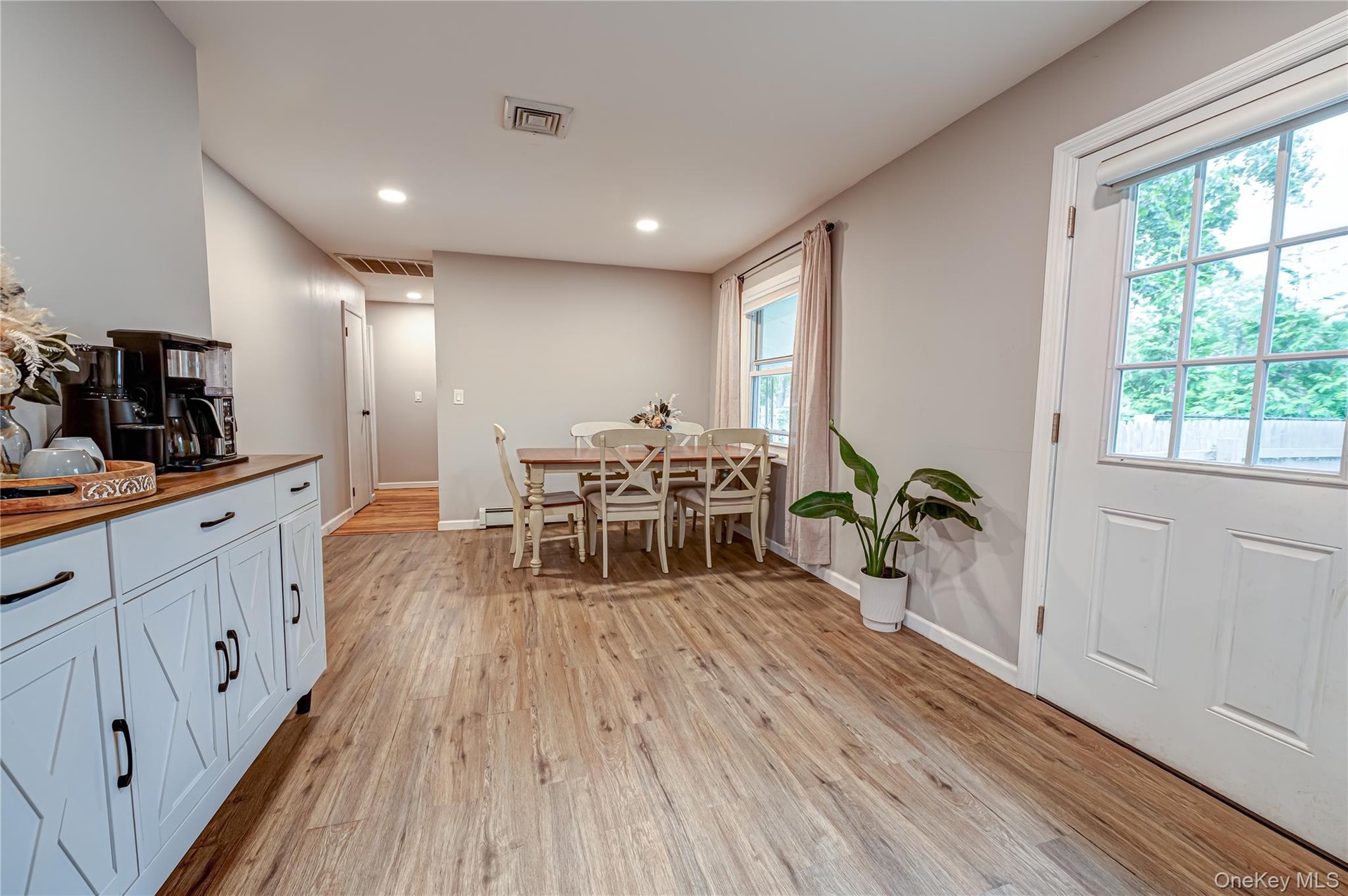 dining area and back yard entrance