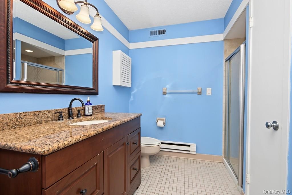 Primary Bathroom has a stall shower
