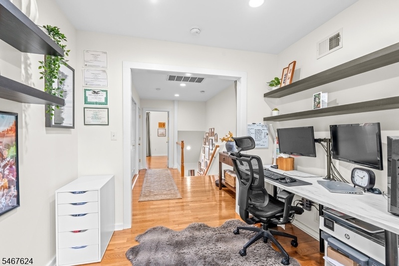 Office open to the hallway
