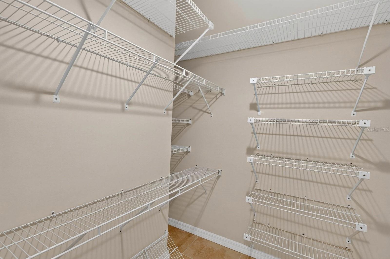 Walk-In Closet With Ample Shelving