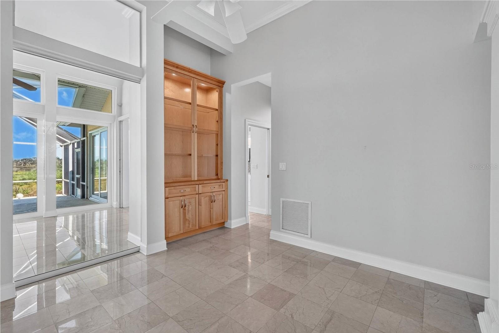 Flexible Living Space with Built-Ins