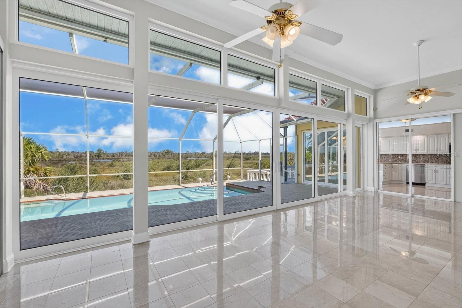Panoramic Pool and Preserve Views