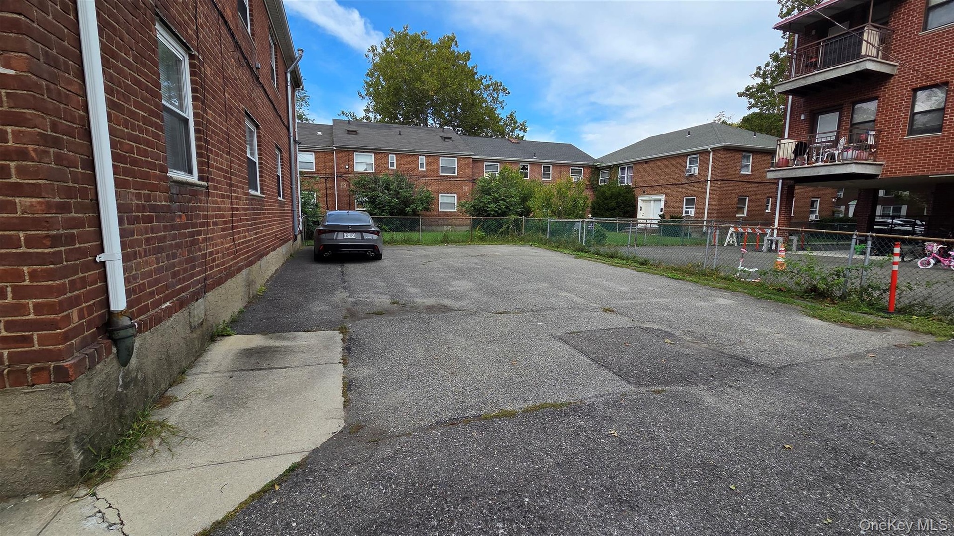 Parking lot in the back