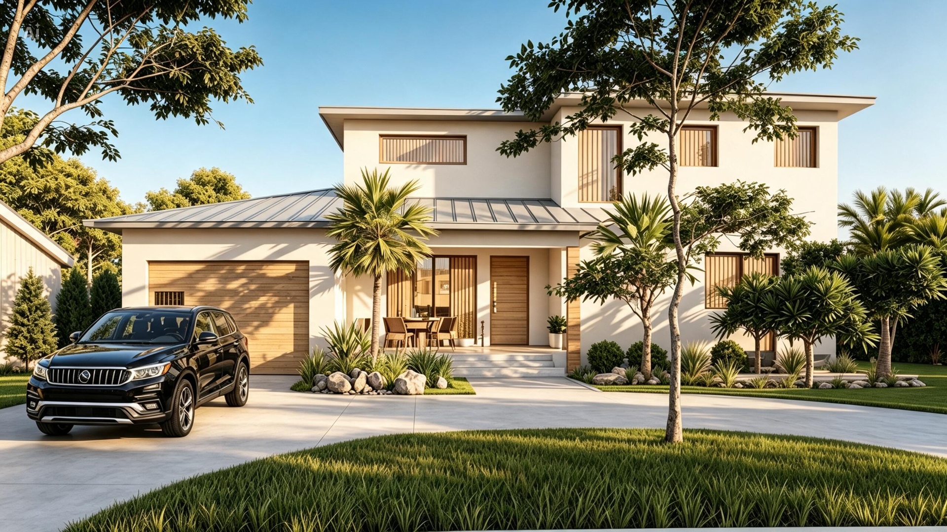 Renderings may include digital enhancements and/or virtual staging for illustrative purposes