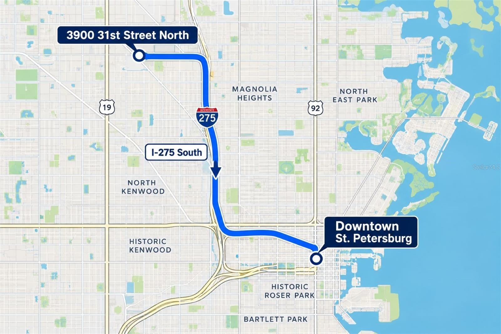 7 minutes to Downtown