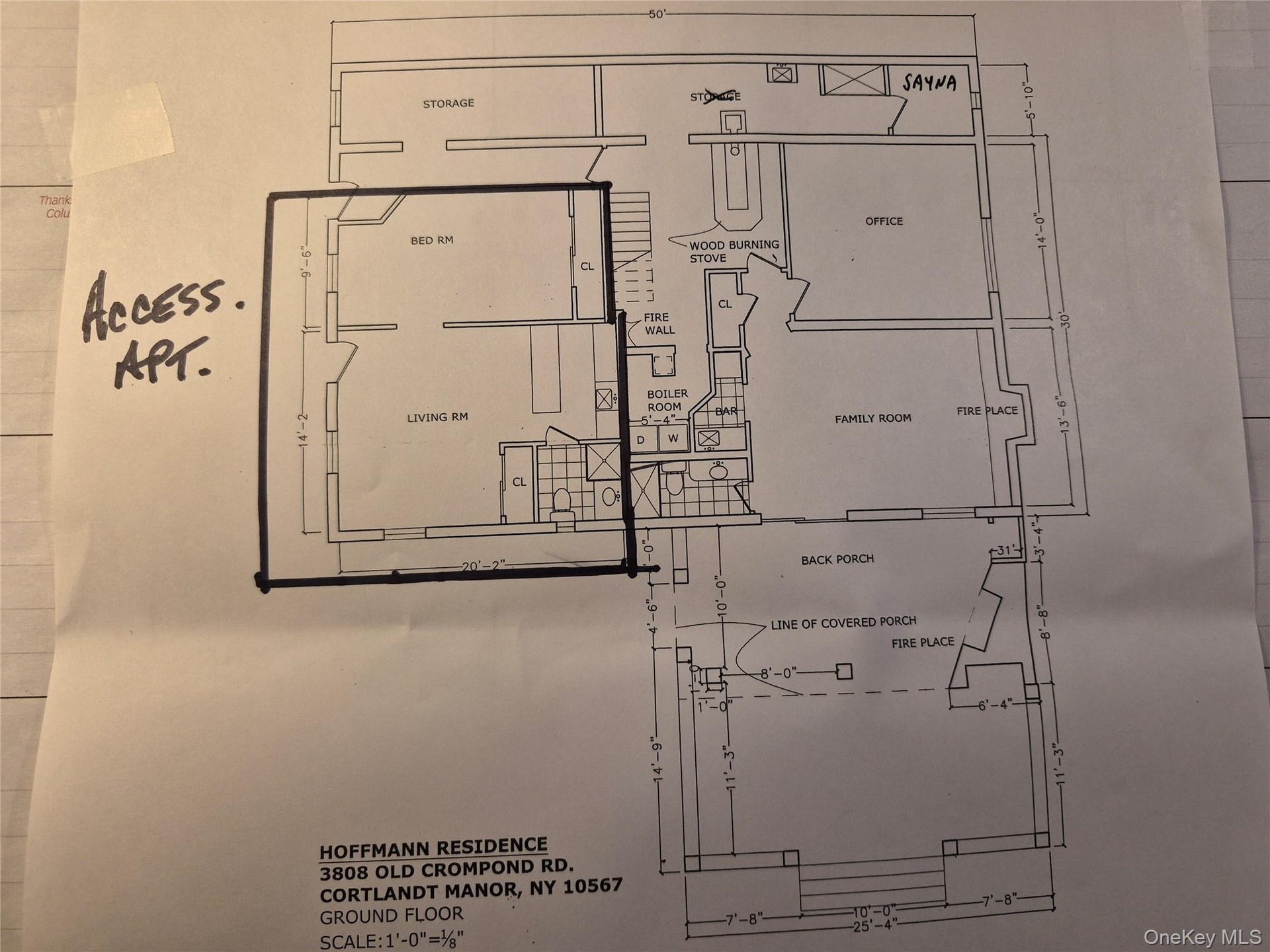 Accessory apartment layout