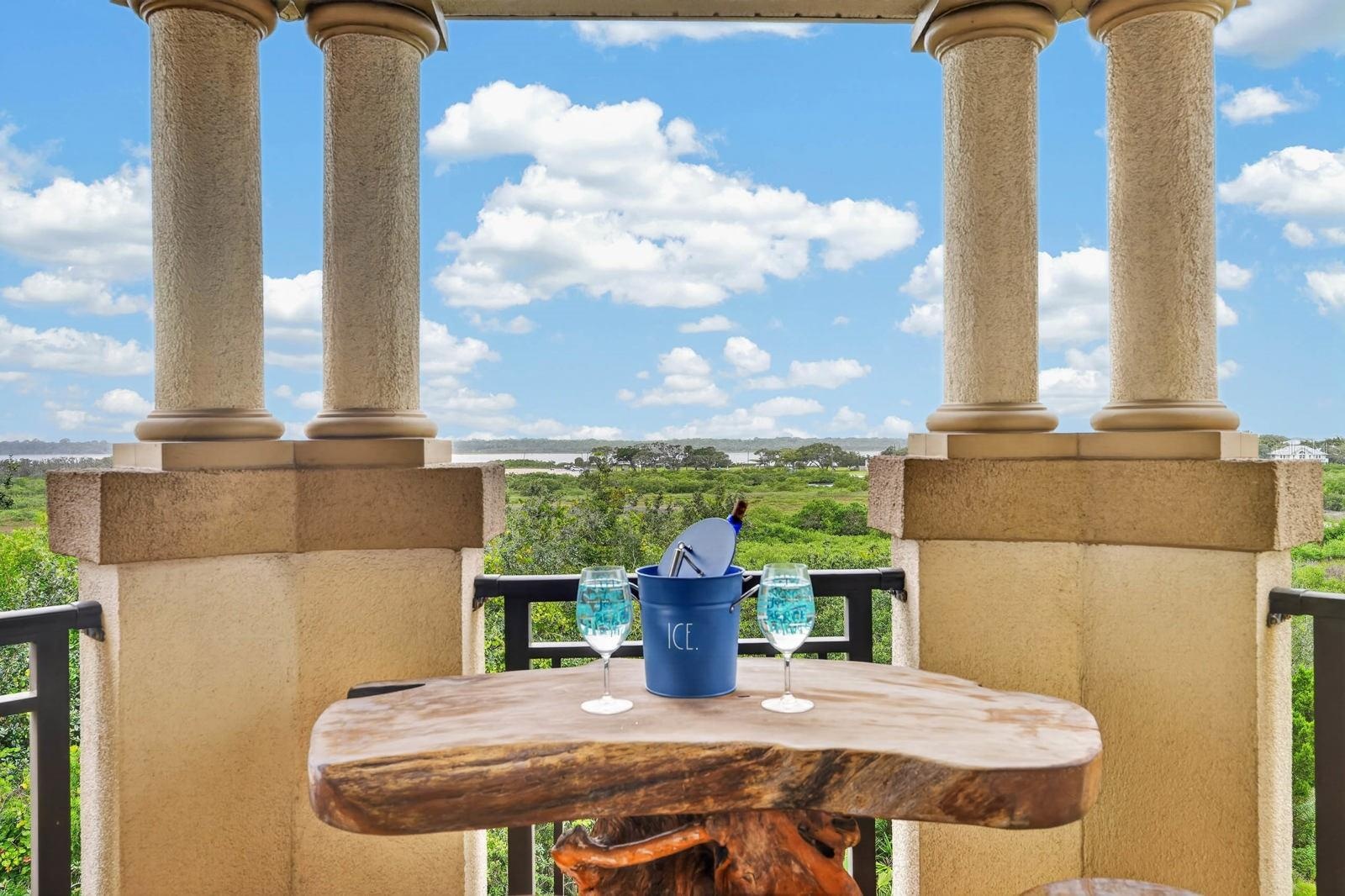 Daytime view from the Balcony