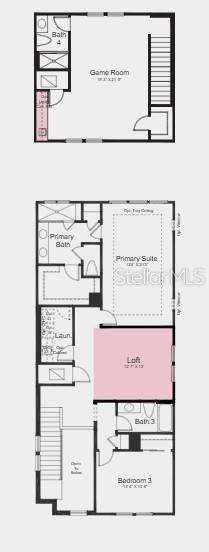 Floor 2 ~ Additional Highlights Include: 8' interior doors, tray ceiling package, wet bar at game room and shower in place of tub at bath 2